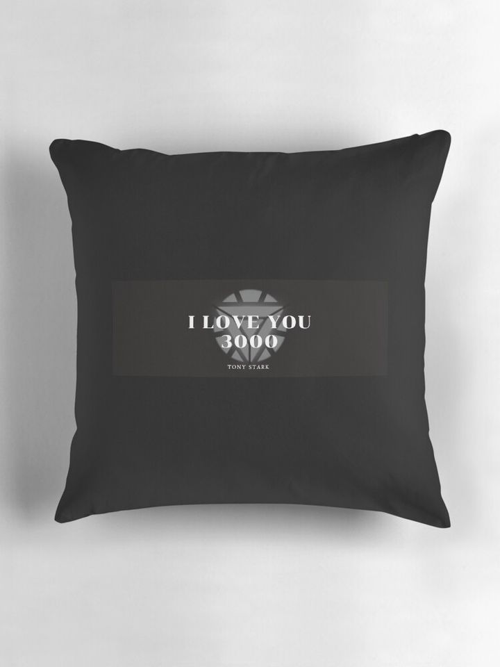 I love you 3000 Tony Stark Pillow