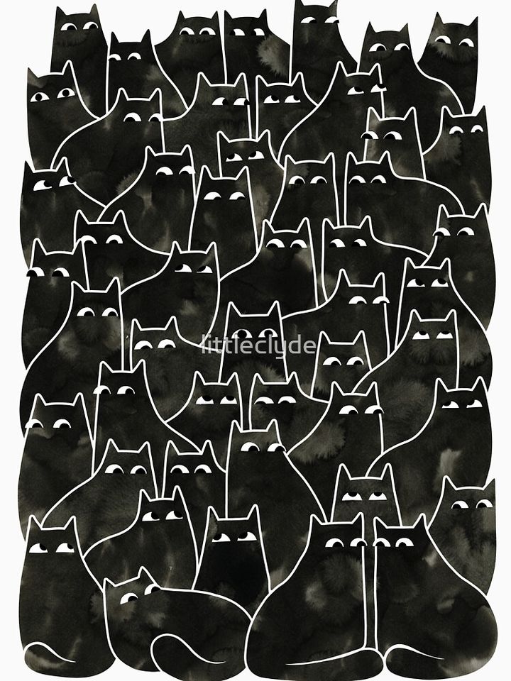 Suspicious Cats Casual T-Shirt for Men and Women