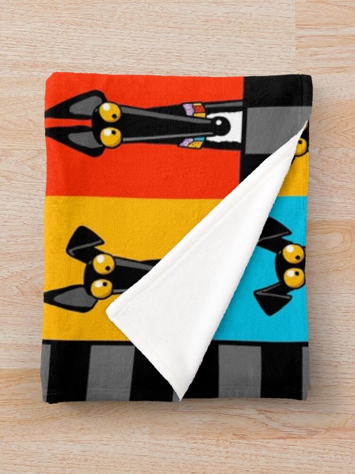Greyhound Semaphore with border Throw Blanket