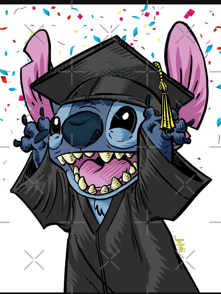 Graduation Stitch Disney Pullover Hoodie