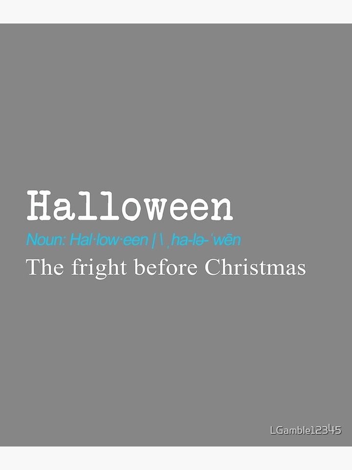 Funny Halloween Definition Gift Design Poster