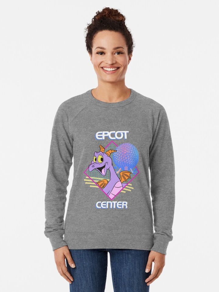 80's Pastel Figment Lightweight Sweatshirt