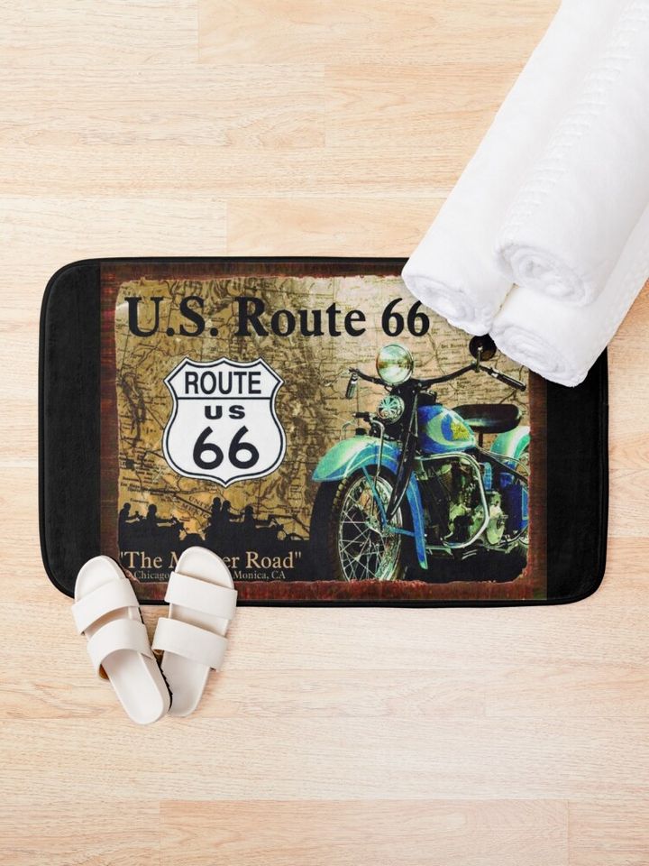 U.S ROUTE 66 Bath Mat