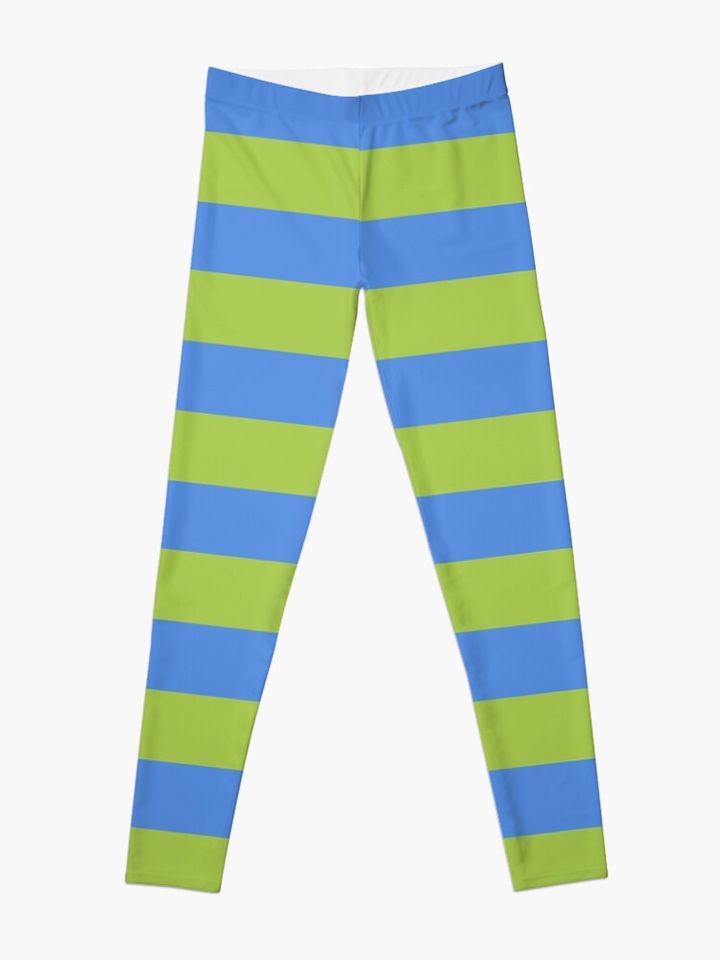 Witch  Will Vandom cosplay tights blue green stripe Leggings