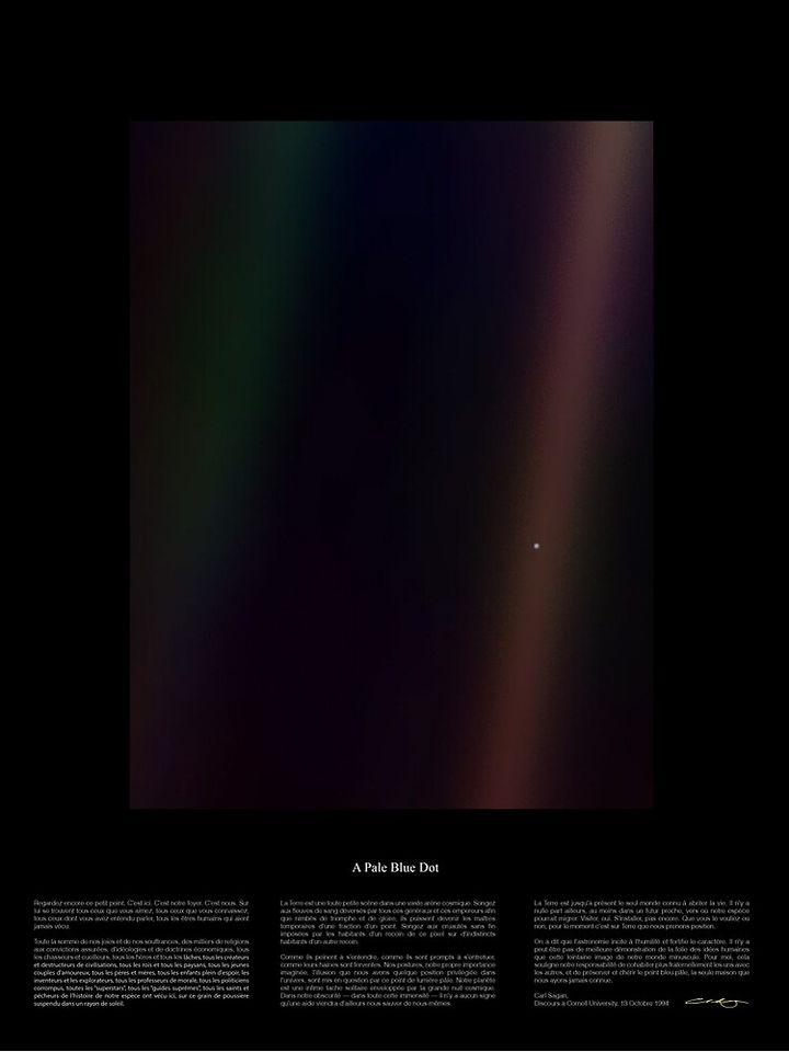 Pale Blue Dot Nasa x Carl Sagan Canvas