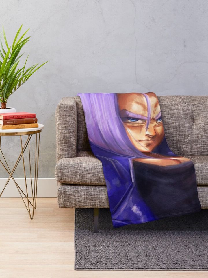 Future Trunks- bust Throw Blanket, Gift for Fan, for All Age
