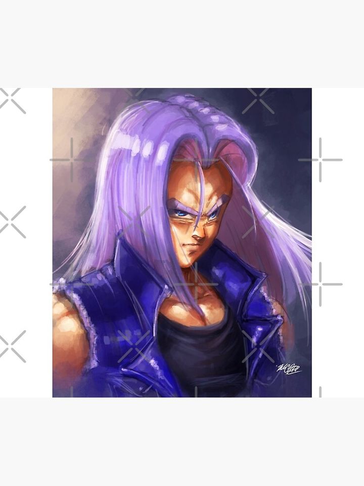 Future Trunks- bust Throw Blanket, Gift for Fan, for All Age