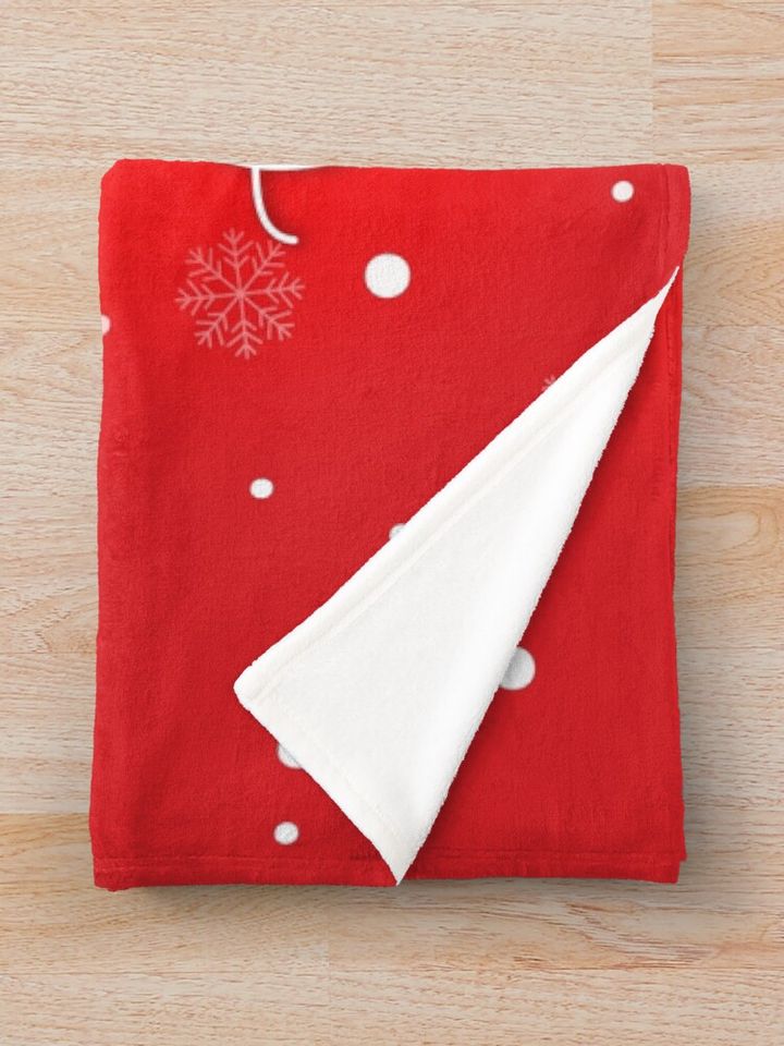 Make Christmas Great Again with Trump on red background Funny Christmas card gifts HD HIGH QUALITY ONLINE STORE Throw Blanket