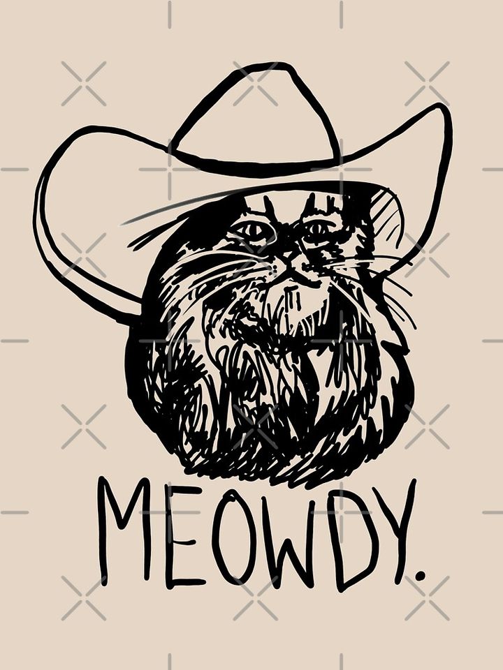 Meowdy Texas Cat Meme Classic T-Shirt