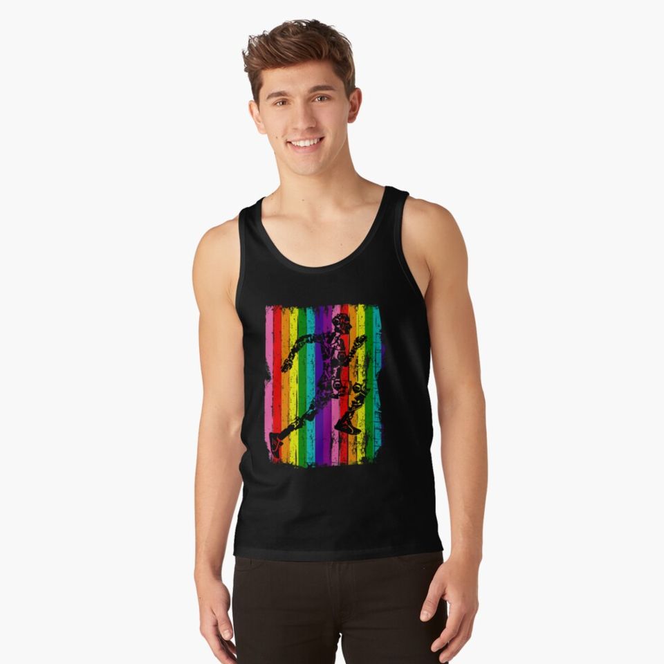 LGBT Gay Pride Rainbow Flag Gift - Running Gear Runner Tank Top