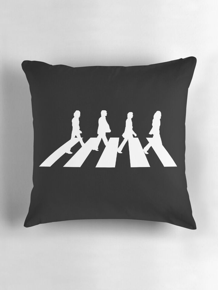 Minimalistic Abbey Road Pillow