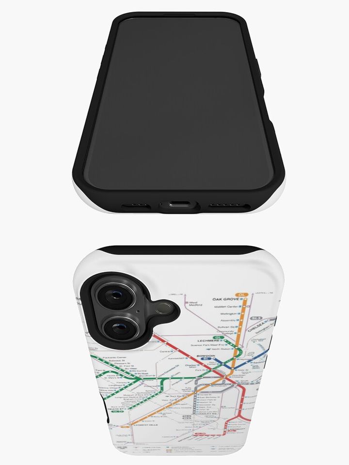 Boston MBTA Map iPhone Case