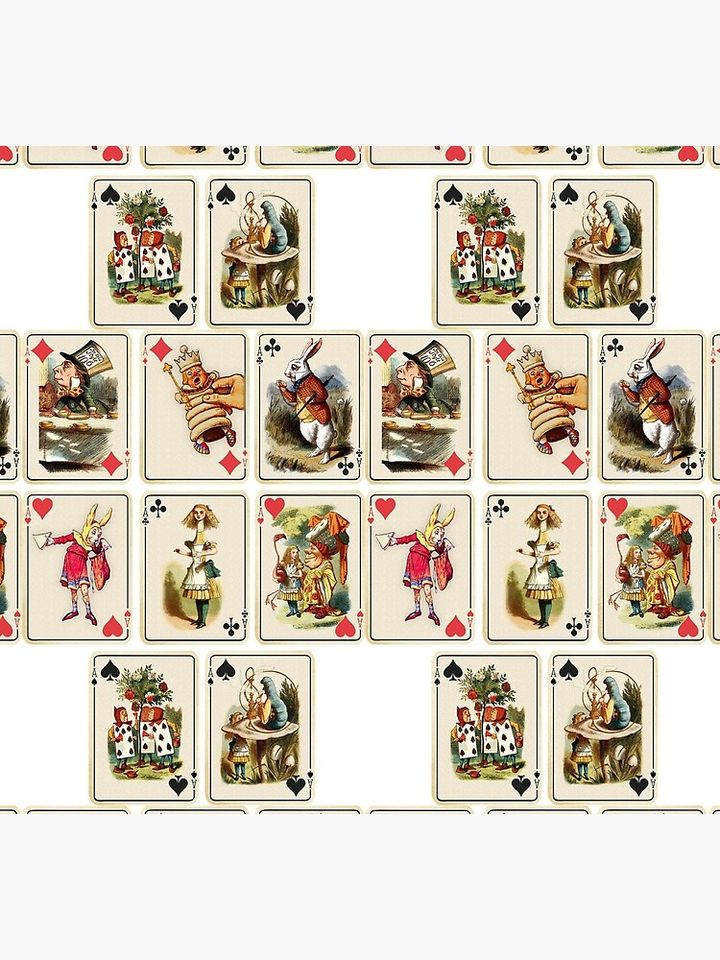 Alice in Wonderland cards Socks