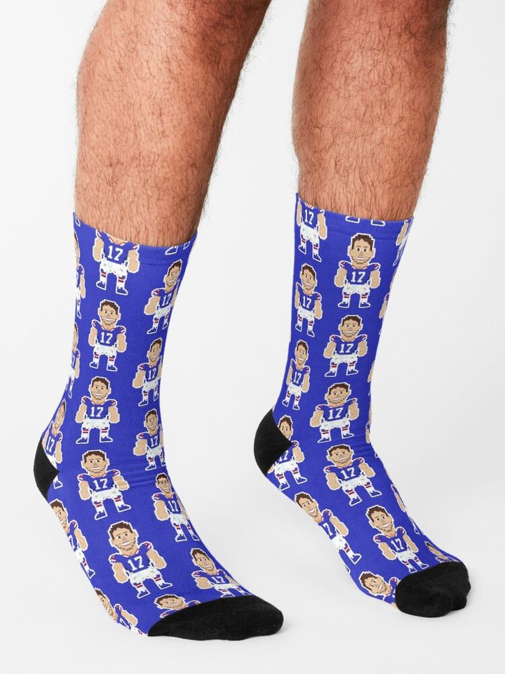 8Bit Athletes: J. Allen Socks, Gift For Fan