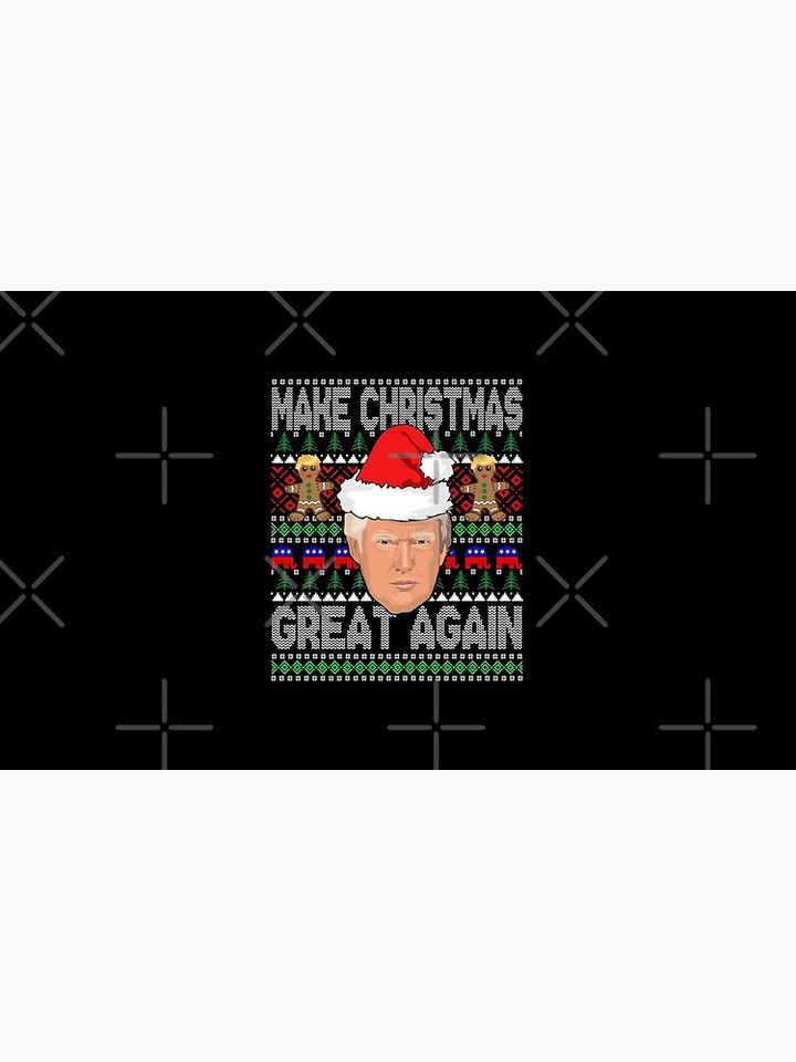 Trump Make Christmas Great Again Trump Ugly Sweater Design  Coffee Mug