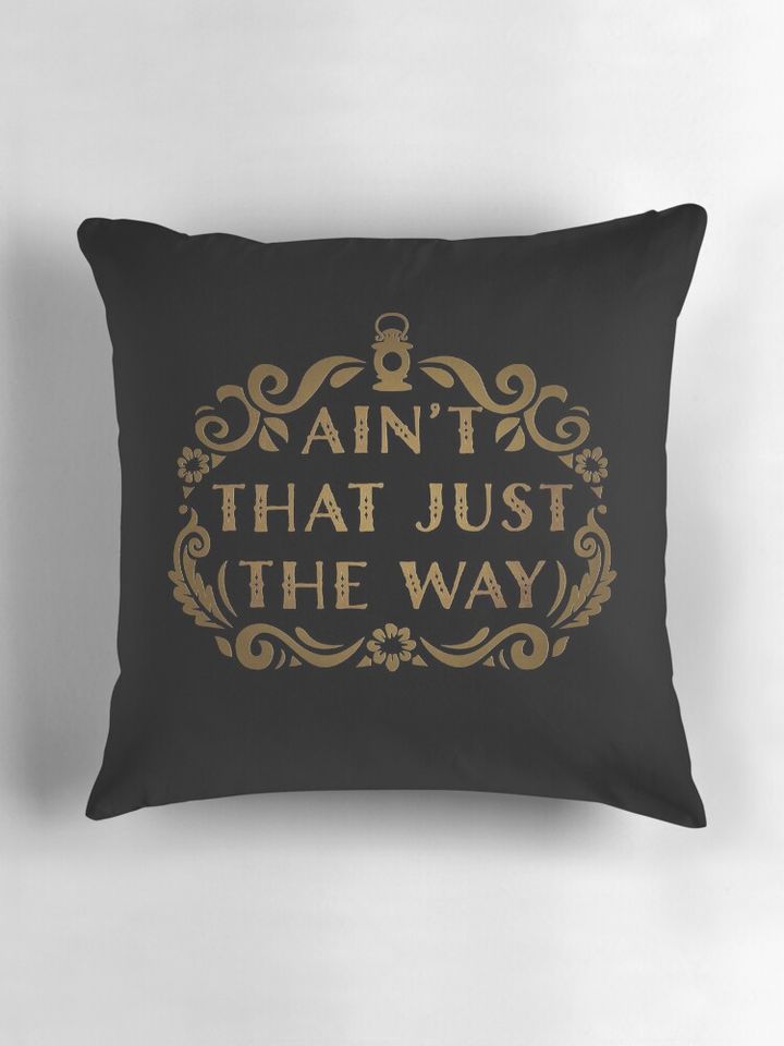 ain't that just the way, over the garden wall, pumpkin, lantern Pillow