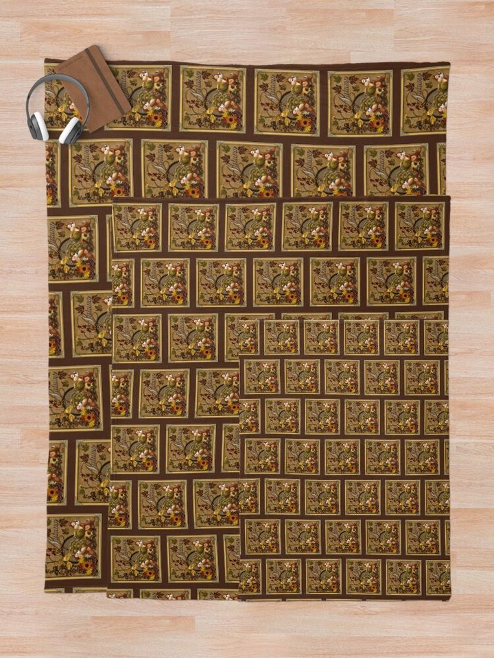 Chip and Dale Autumn  Throw Blanket