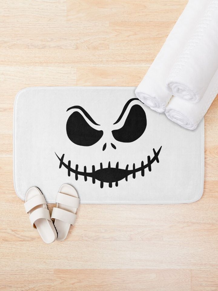 Jack Skellington Face Bath Mat
