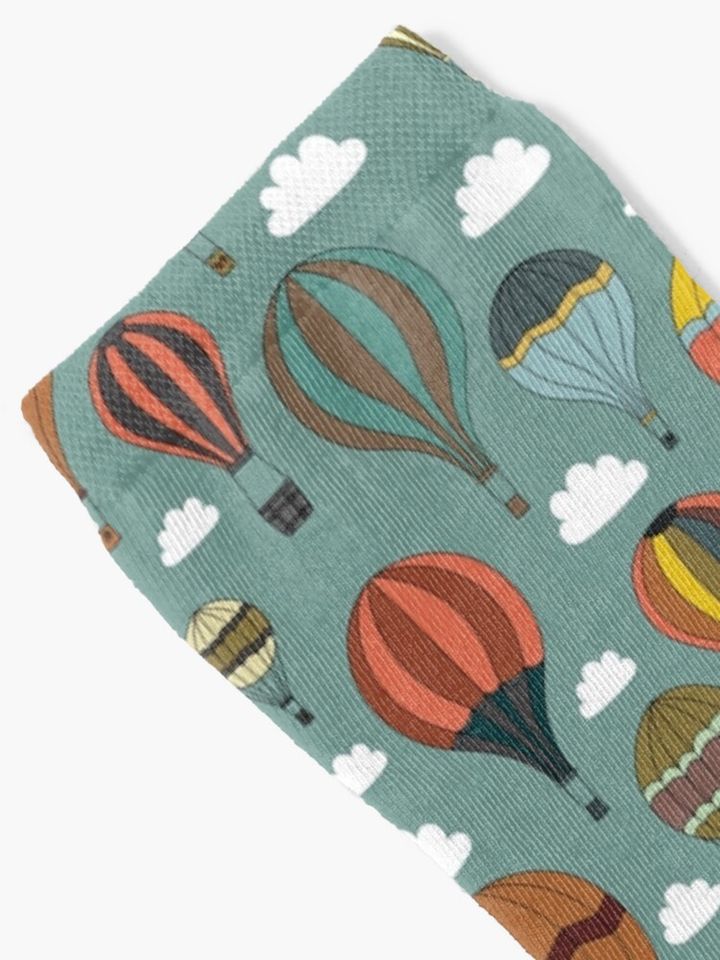 Vintage Hot Air Balloons Socks