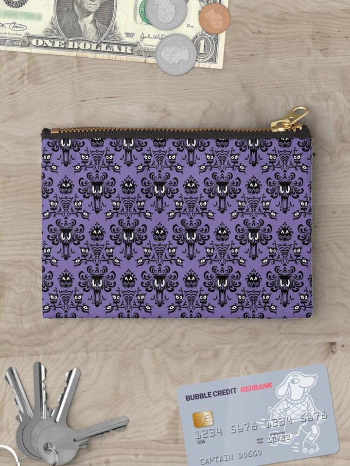 Disney Halloween The Haunted Mansion Wallpaper Makeup Bag