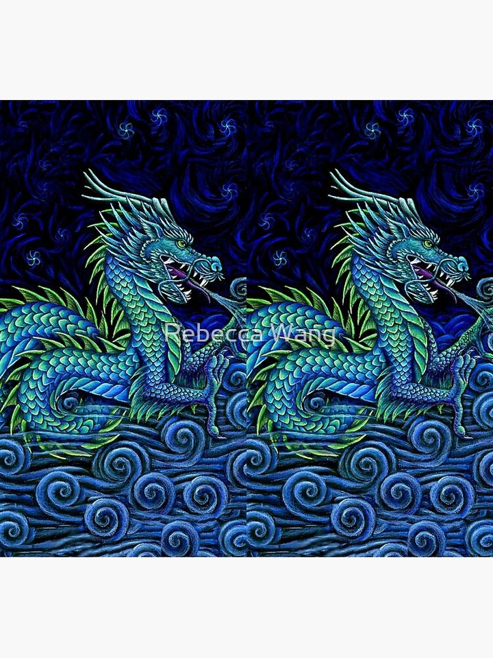 Chinese Azure Dragon Socks