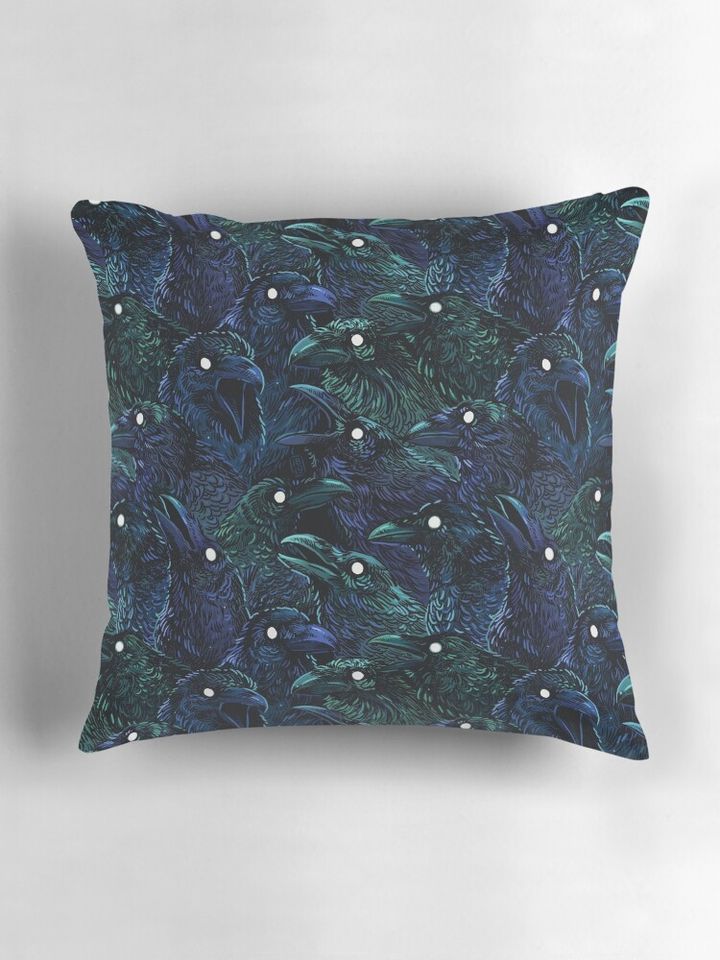Raven pattern Pillow