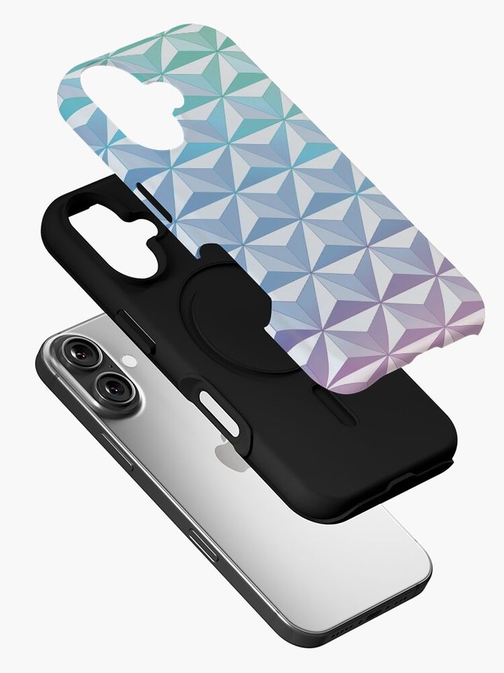 Geodesic Sphere, Blue iPhone Case