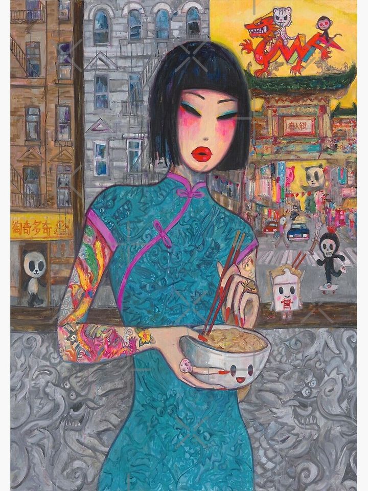 Chinatown - Simone Legno tokidoki New York ComicCon Premium Matte Vertical Poster