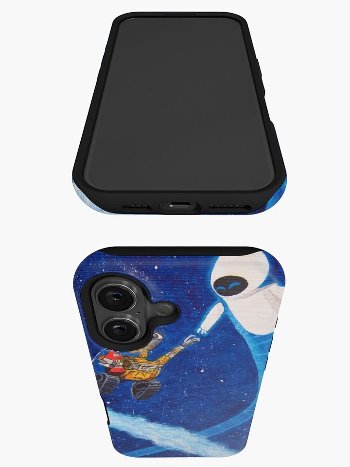 Wall-e and Eve painting iPhone Case
