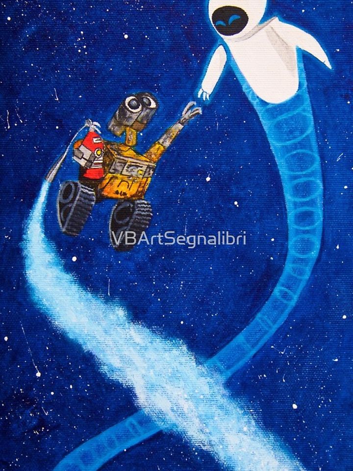 Wall-e and Eve painting iPhone Case