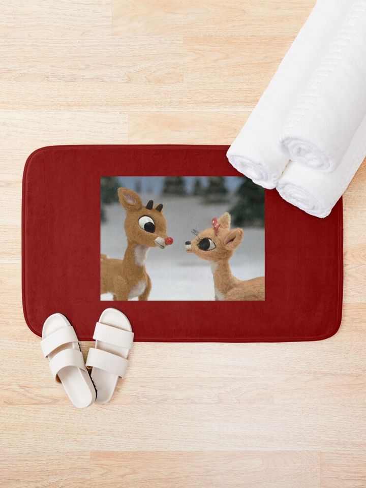 Rudolph and Clarice Bath Mat