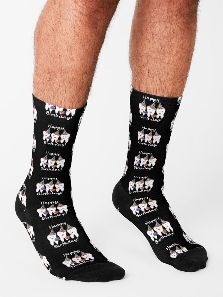 Birthday Teeth Trio Socks