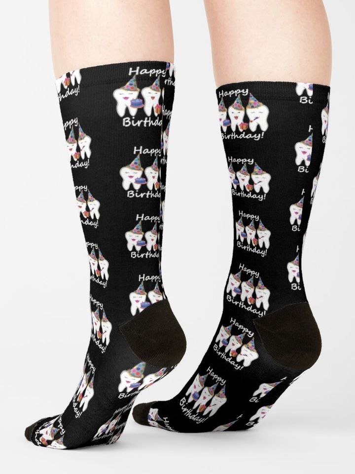 Birthday Teeth Trio Socks