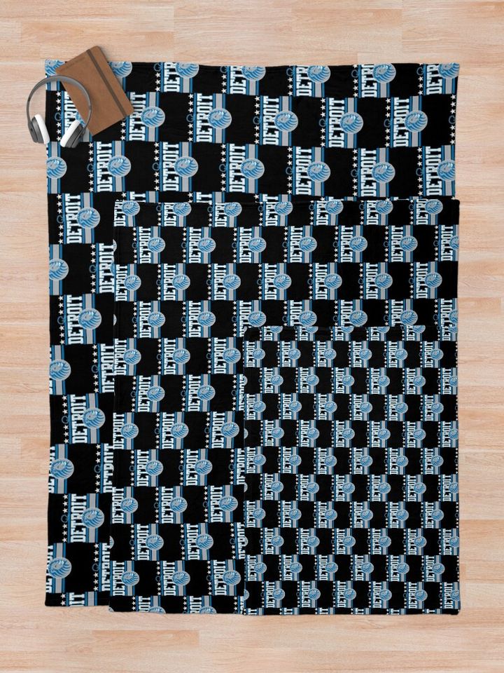 Detroit Football Throw Blanket