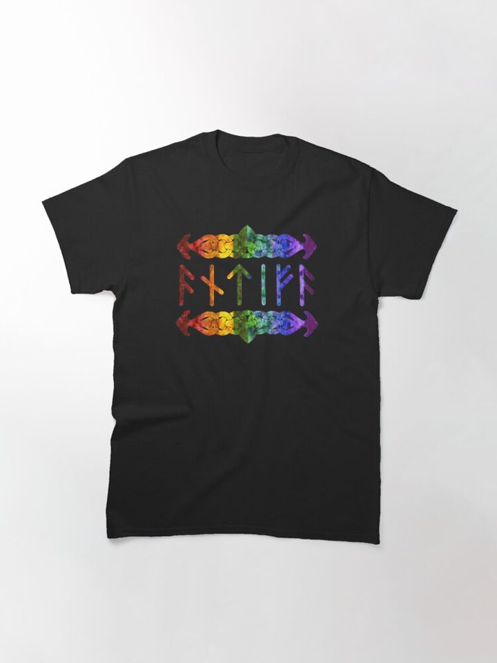 Antifa Runes - Rainbow Classic T-Shirt