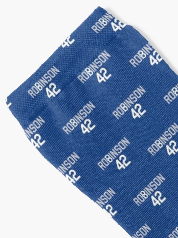Jackie Robinson - 42 - Brooklyn Dodgers  Socks