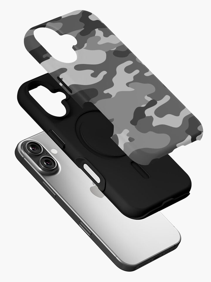 Gray Camo iPhone Case