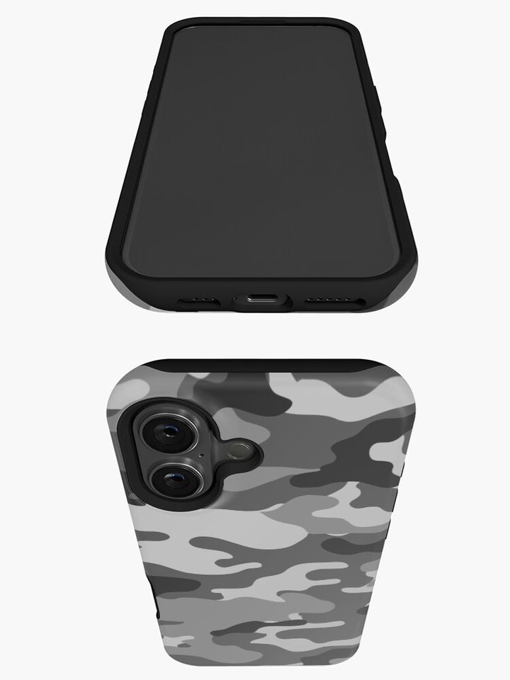 Gray Camo iPhone Case
