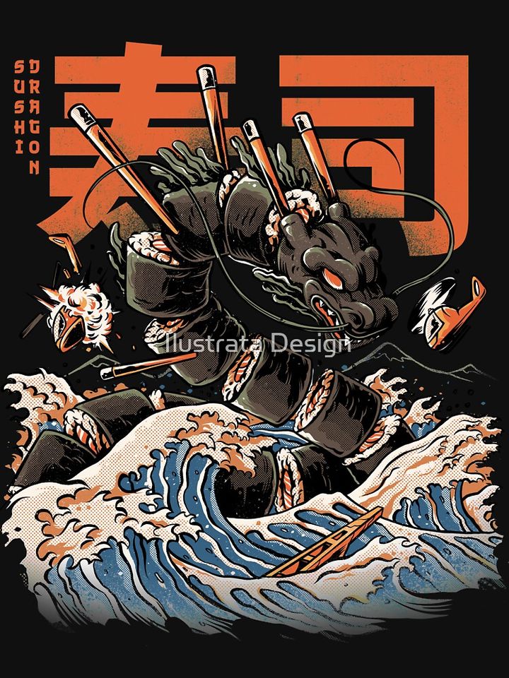 The Black Sushi Dragon Classic T-Shirt