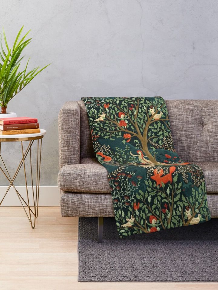 Whimsical Wonderland Throw Blanket