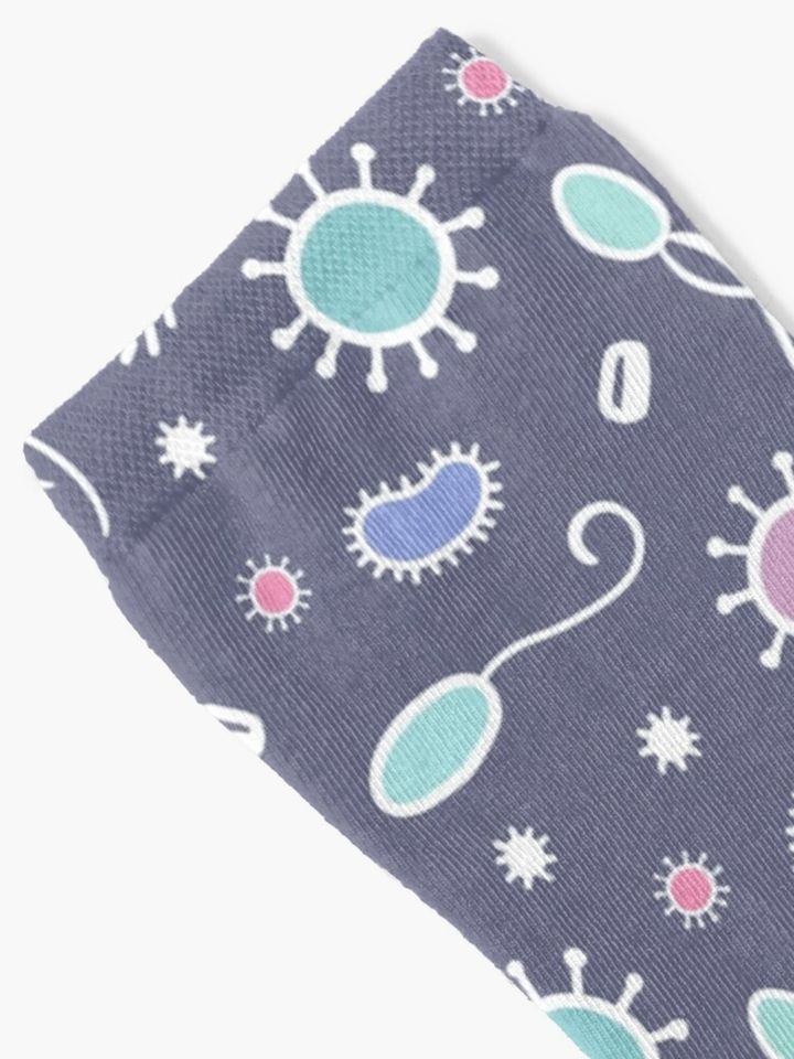 Microbes Dark Socks