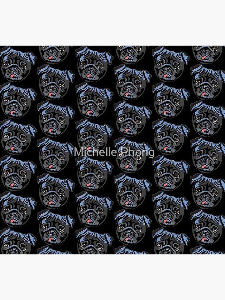 Black pug Socks