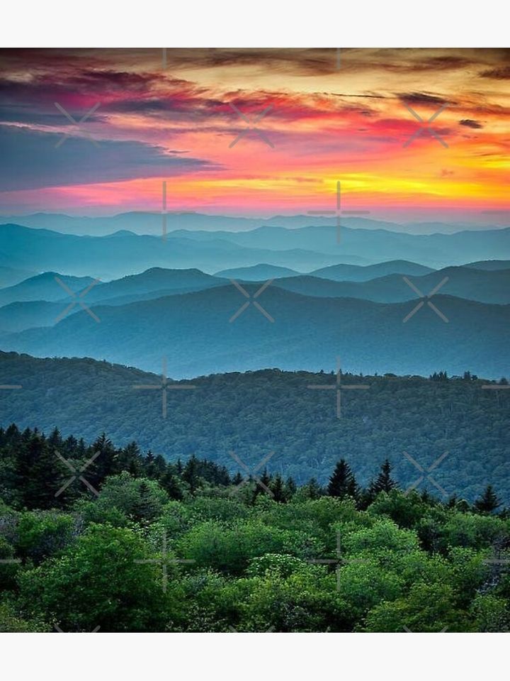 Blue Ridge Mountain Premium Matte Vertical Poster