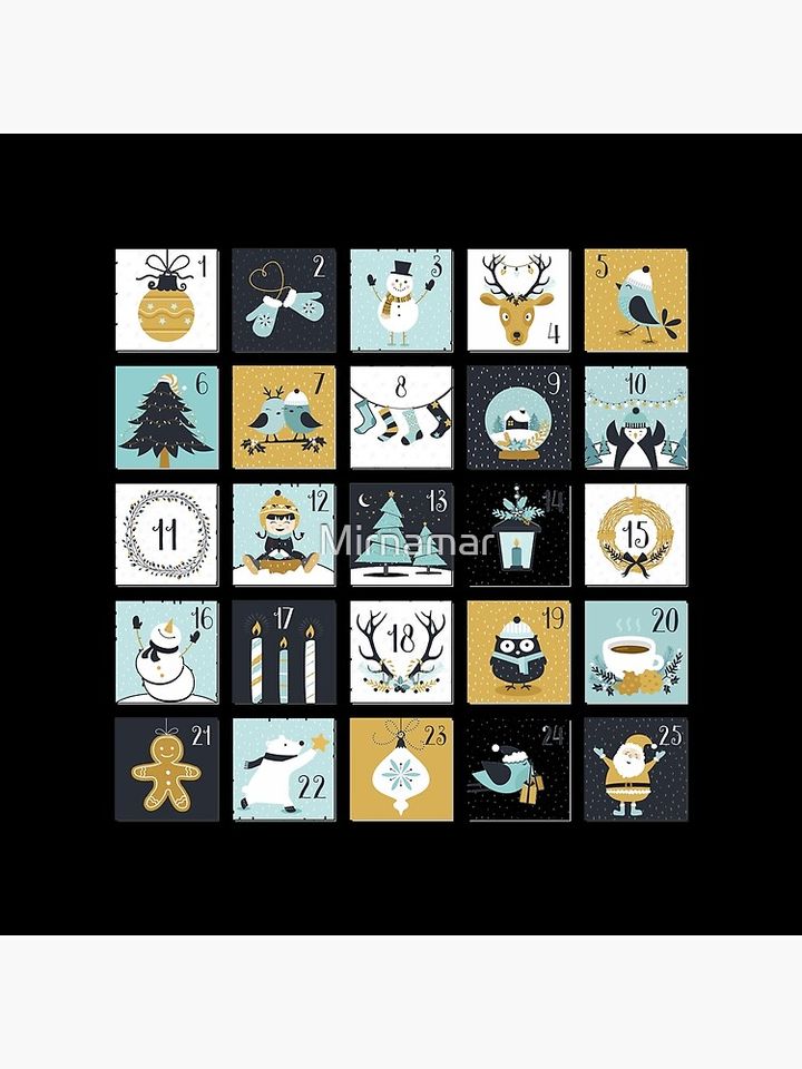 Christmas calendar 2020 Pillow