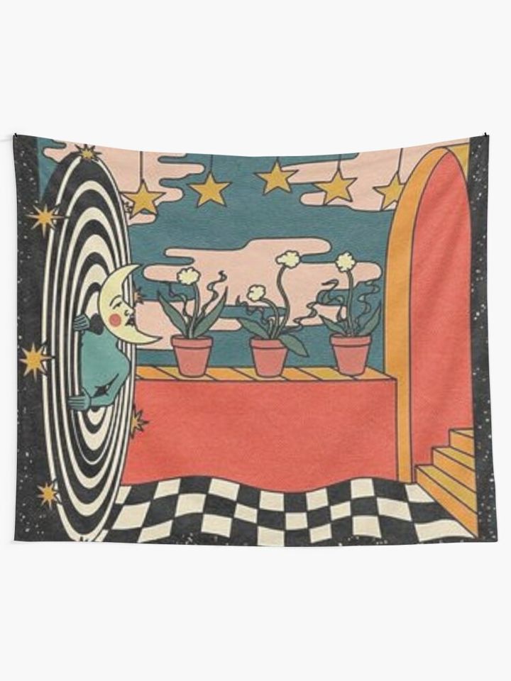 Indie Moon Tapestry