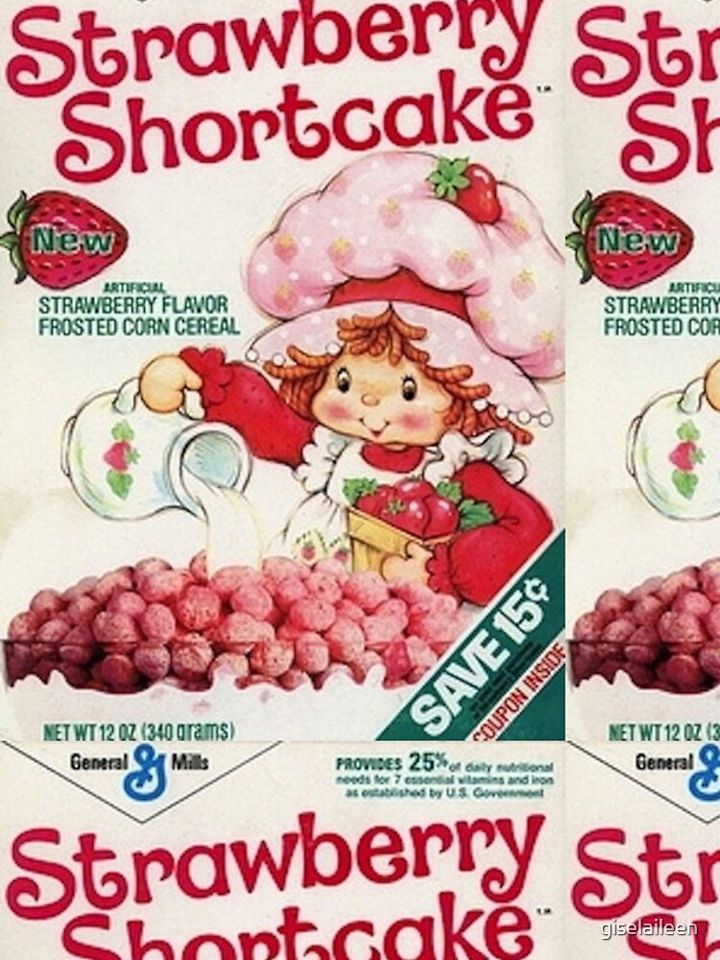 Vintage Strawberry Shortcake cereal box  iPhone Case