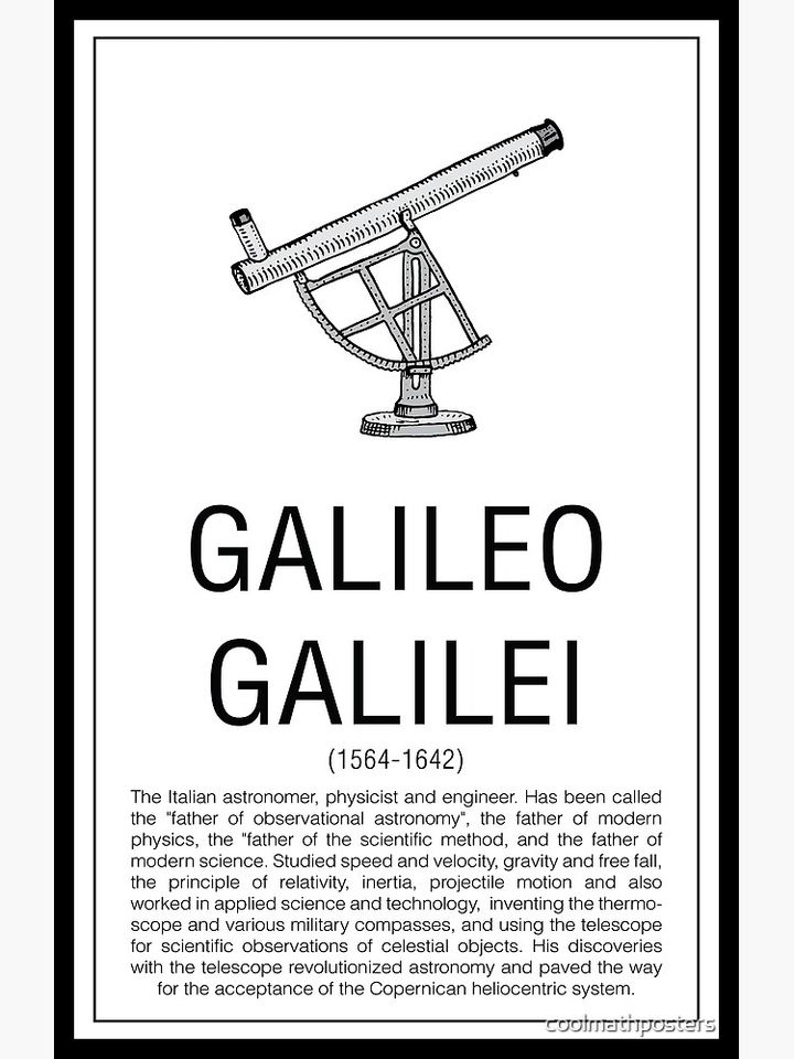 Galileo Galilei Premium Matte Vertical Poster
