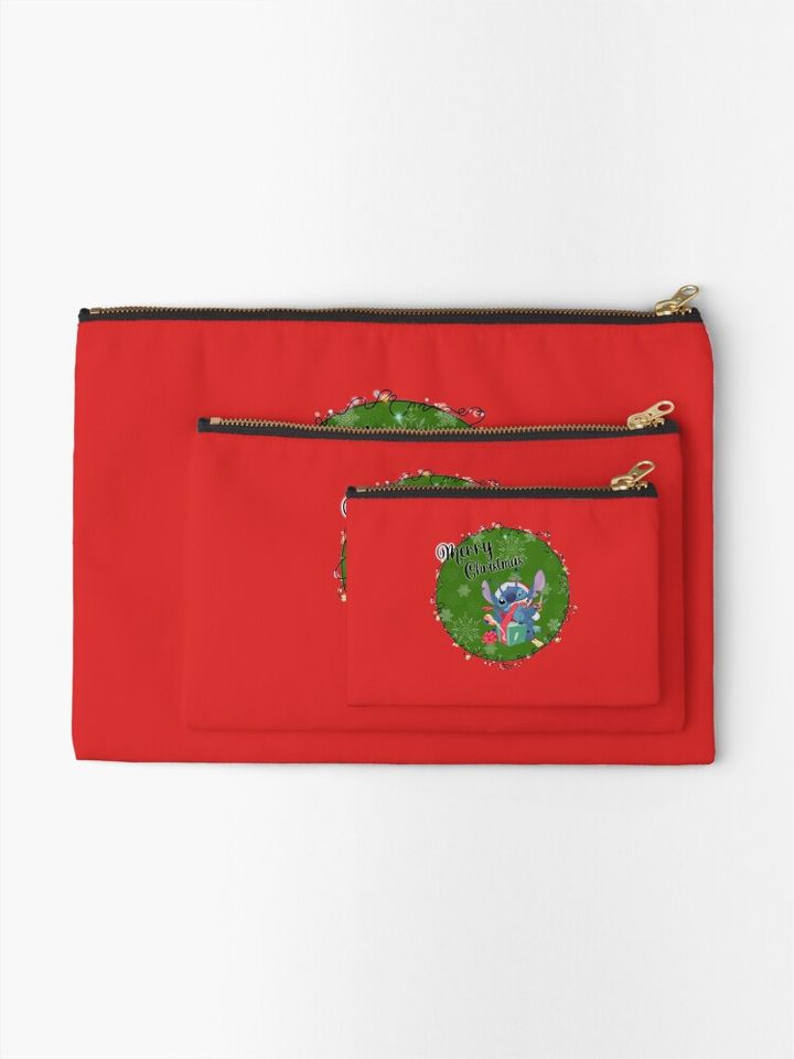 Disney Stitch Christmas Makeup Bag