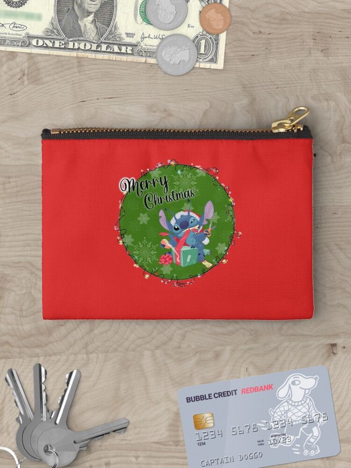 Disney Stitch Christmas Makeup Bag