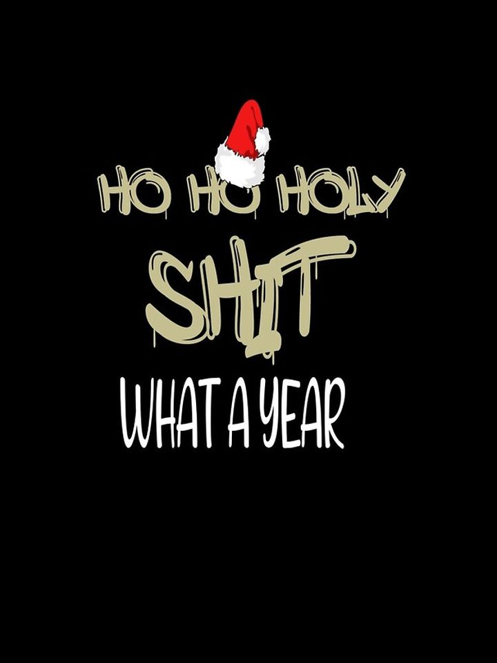  Ho Ho Holy Shit What A Year iPhone Case